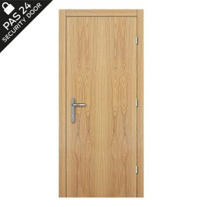 PAS24 White Oak Security Door