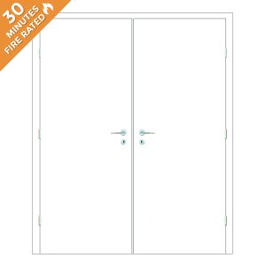Paint Grade Double Door FD30