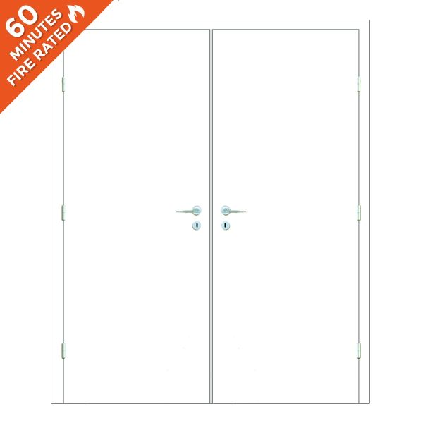 Paint Grade Double Door FD60