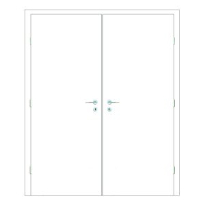 Paint Grade Hollow Double Door