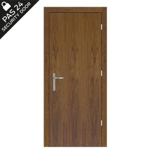 PAS24 Walnut Security Door