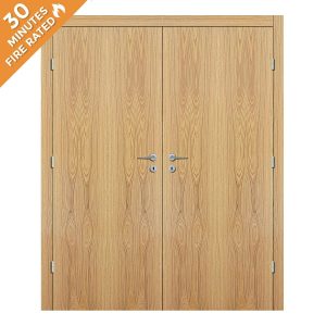 White Oak Double Door FD30