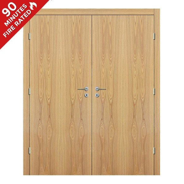 White Oak Double Door FD90