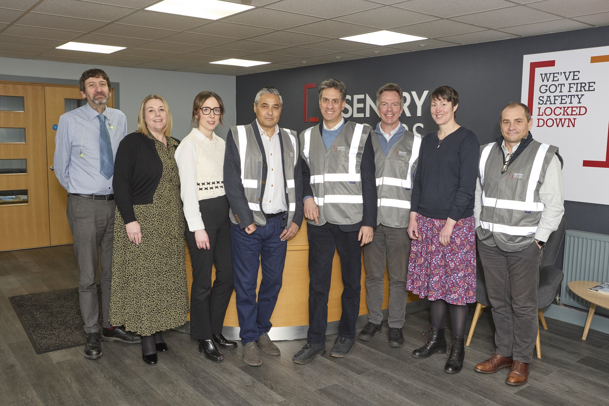 Ed Miliband visits Doncaster’s Sentry Fire Safety Group