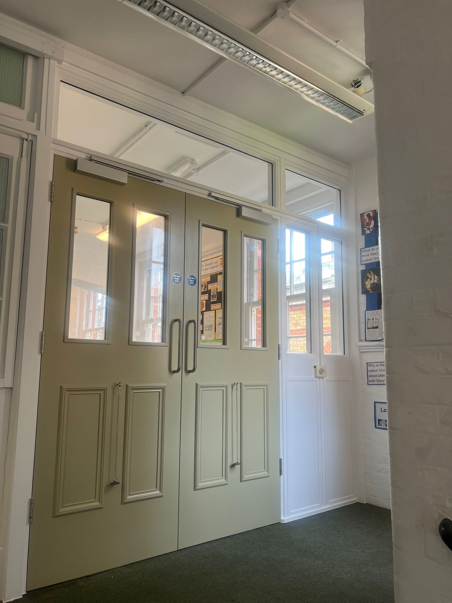 Working with the contractor on education sector fire door replacement project.